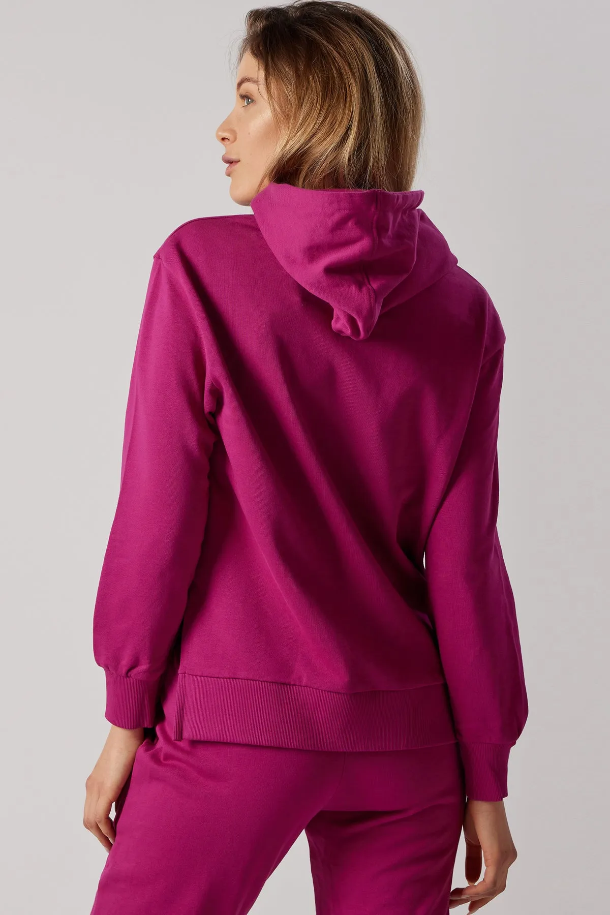 Women's Sweatsuit Set With Slits Fuchsia sold by Ivalo.com product image thumbnail 4