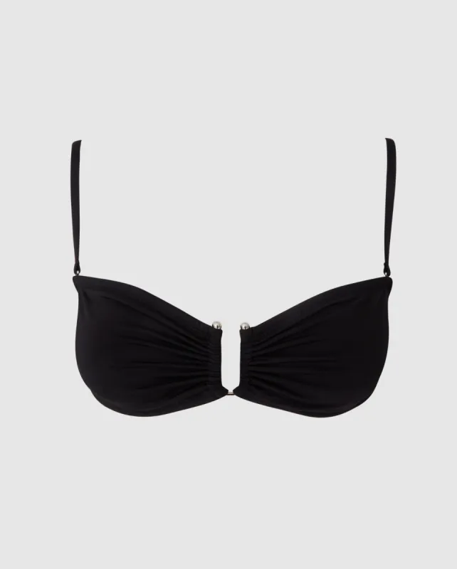 Bandeau Bikini Top Black sold by Ivalo.com