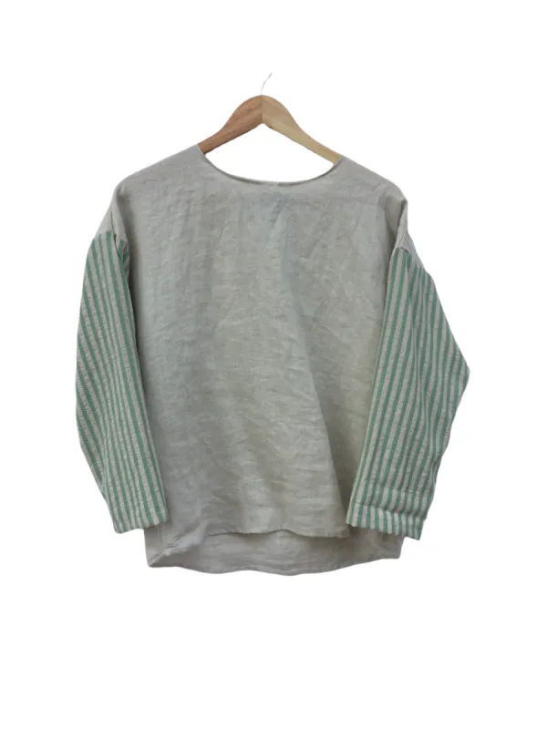 Avena Blouse Striped Green sold by Ivalo.com