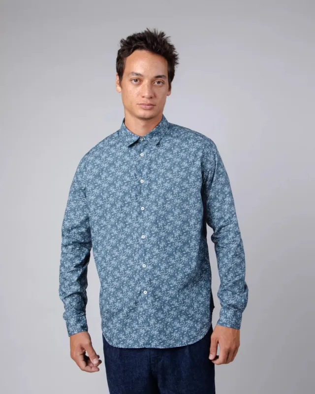 Dragon Ball Goku Men's Button-up Shirt Navy Blue sold by Ivalo.com