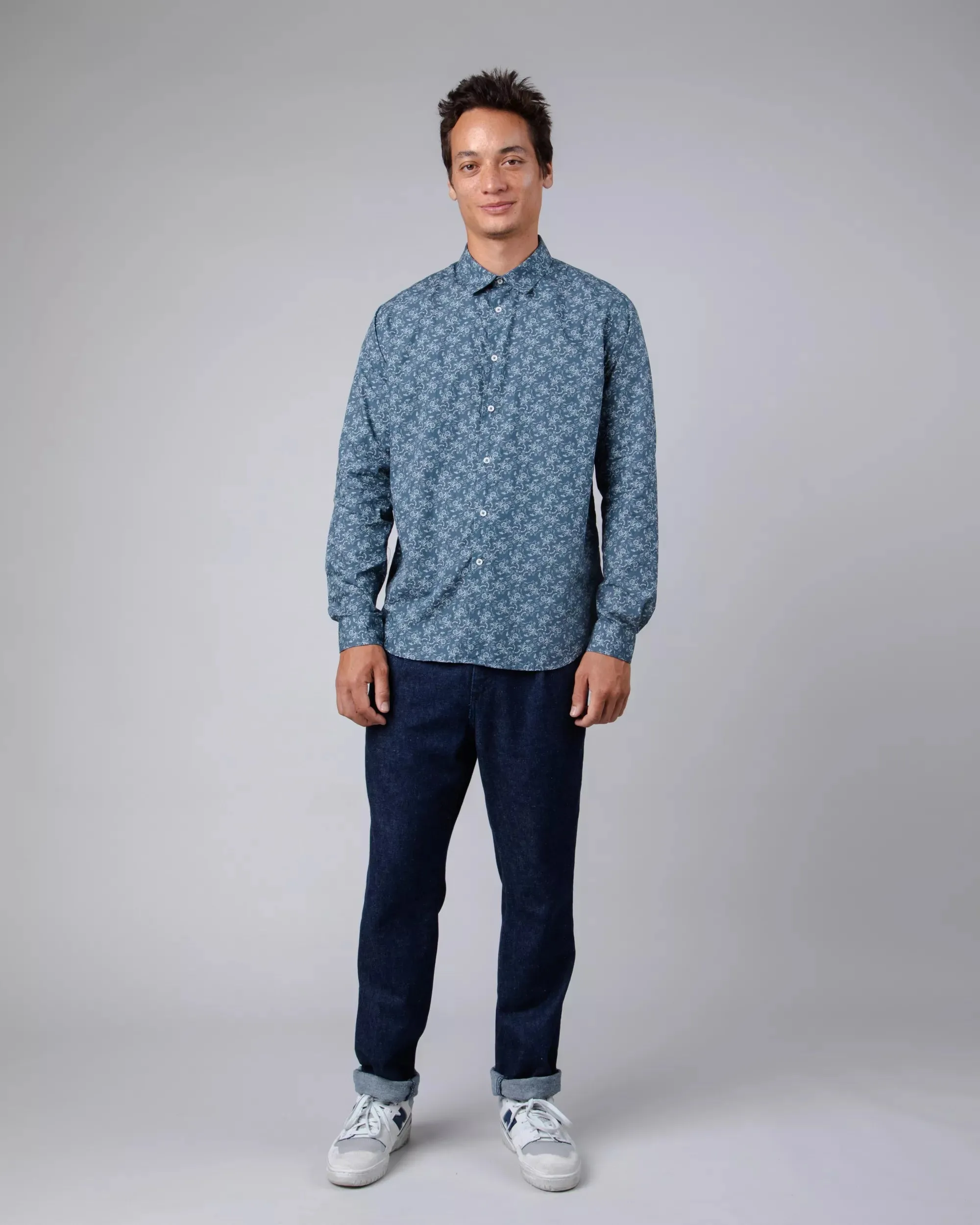 Dragon Ball Goku Men's Button-up Shirt Navy Blue sold by Ivalo.com product image thumbnail 4