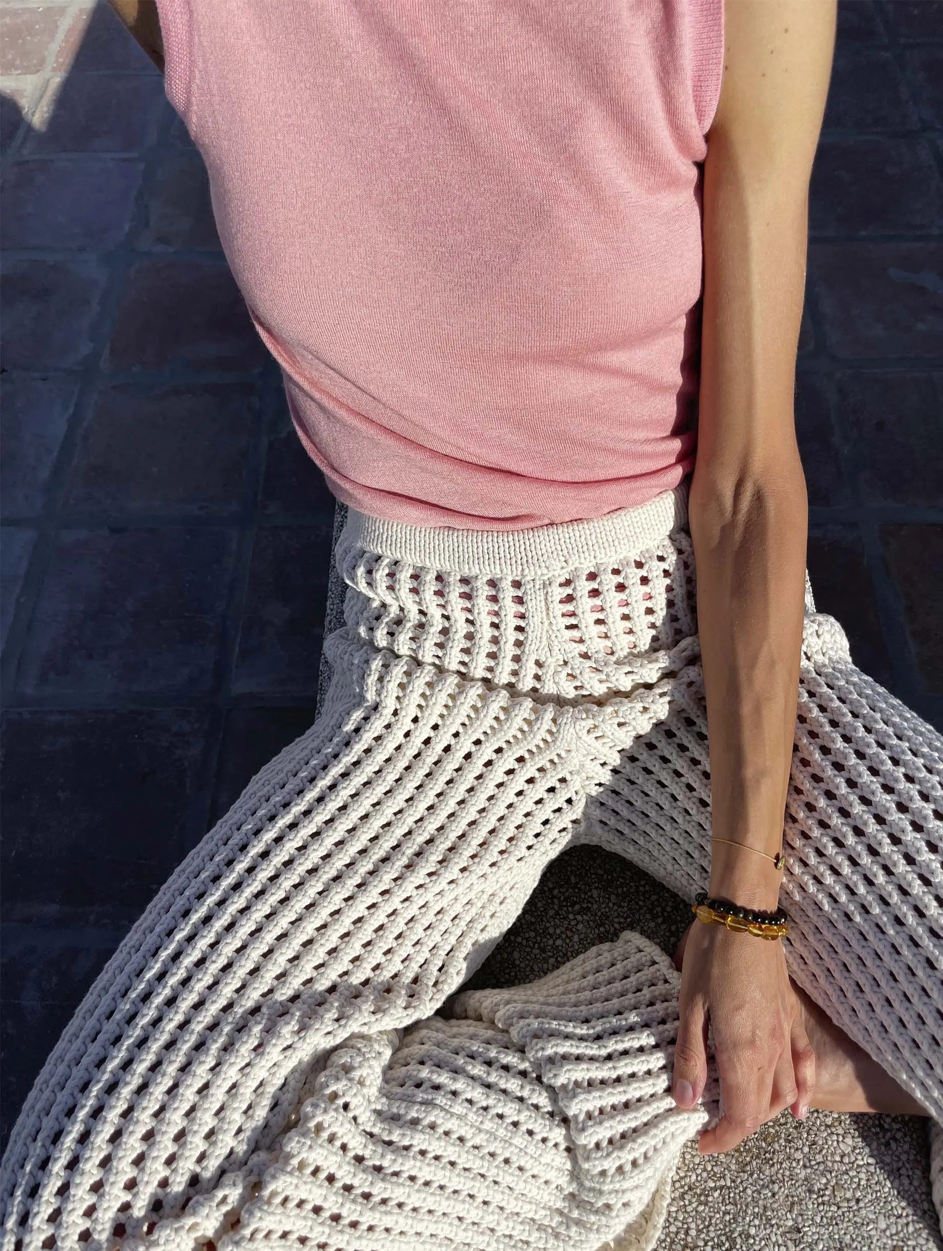 Maryam Open Knit Pants Ecru sold by Ivalo.com product image thumbnail 3