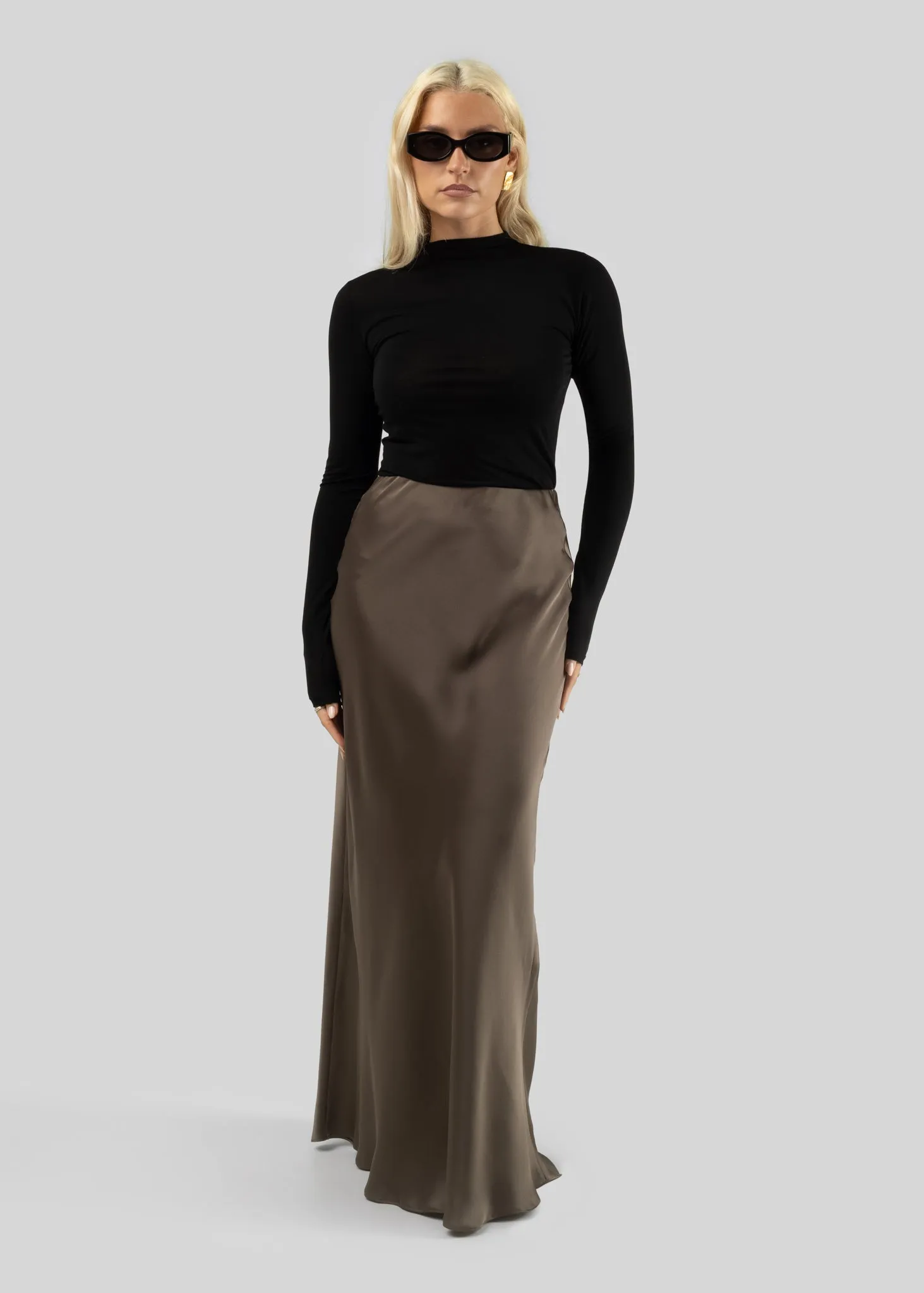 Ella Maxi Skirt Copper Brown sold by Ivalo.com