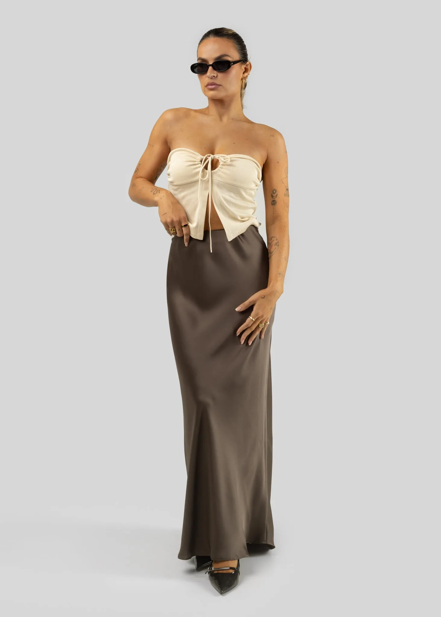Ella Maxi Skirt Copper Brown sold by Ivalo.com product image thumbnail 5