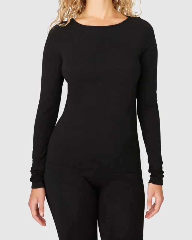 Hillevi Cashmere Top Black sold by Ivalo.com