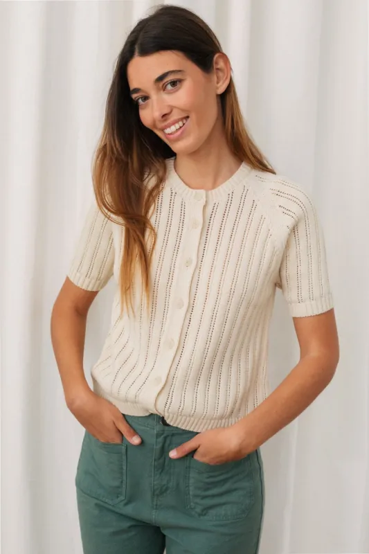 Inishmaan Knit Ecru White sold by Ivalo.com