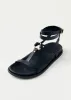 Kizzi Black Leather Sandals sold by Ivalo.com