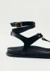 Kizzi Black Leather Sandals sold by Ivalo.com