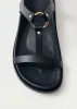 Kizzi Black Leather Sandals sold by Ivalo.com