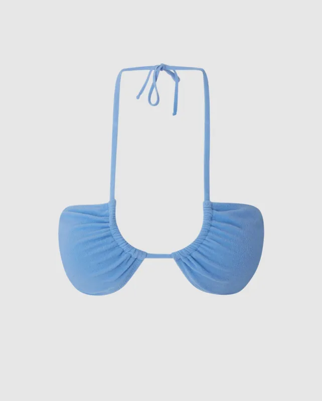 Strappy Bandeau Bikini Top Light Blue sold by Ivalo.com