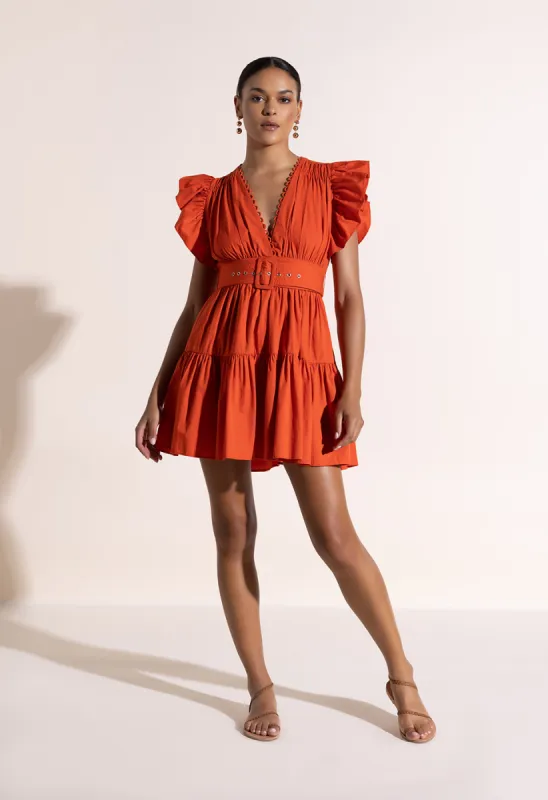 Love At First Swipe Dress Mandarin Orange sold by Ivalo.com