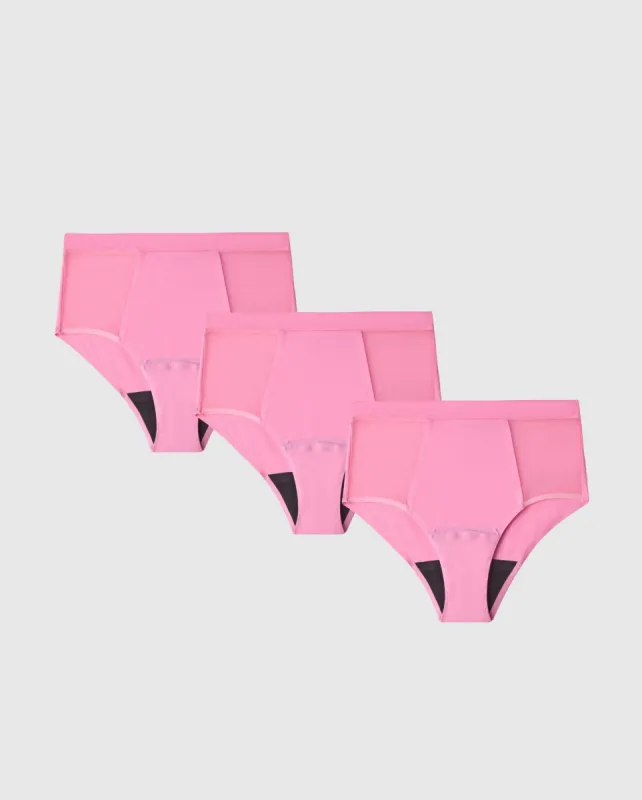 High Flow Period Underpants 3-Pack Candy Pink sold by Ivalo.com