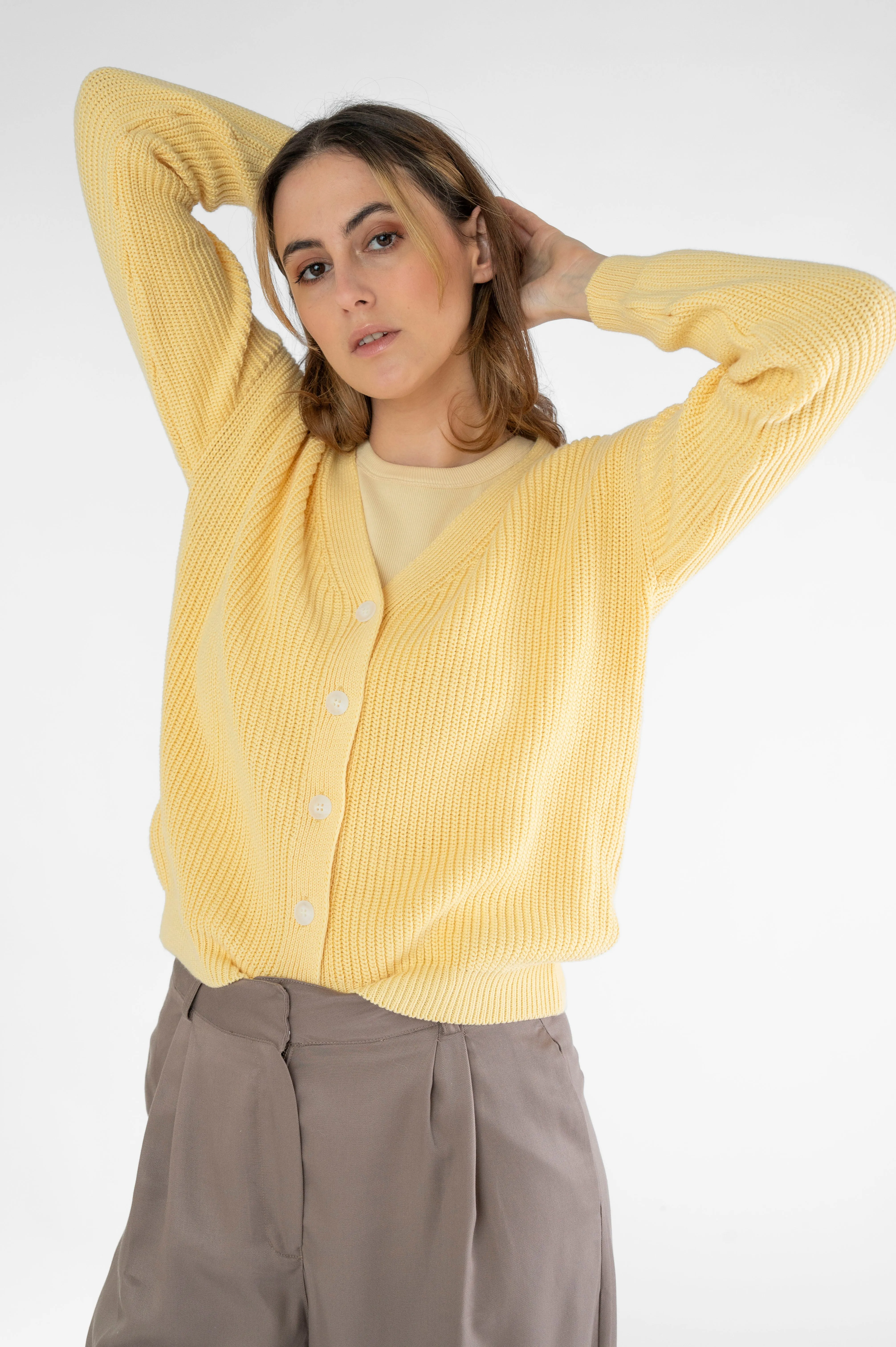 Short Cardigan Light Yellow sold by Ivalo.com product image thumbnail 3