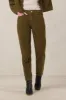 Caroline Corduroy Cropped Pants Moss Green sold by Ivalo.com