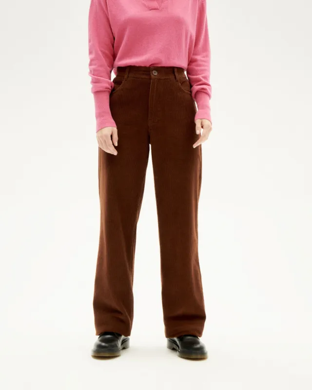 Theresa Corduroy Pants Brown sold by Ivalo.com