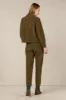 Caroline Corduroy Cropped Pants Moss Green sold by Ivalo.com