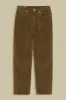 Caroline Corduroy Cropped Pants Moss Green sold by Ivalo.com