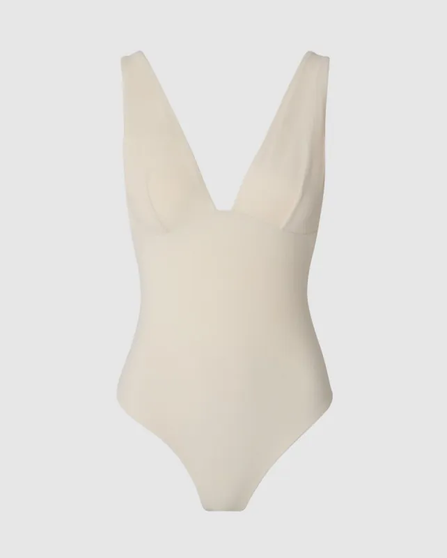 Plunge Swimsuit Cream White sold by Ivalo.com