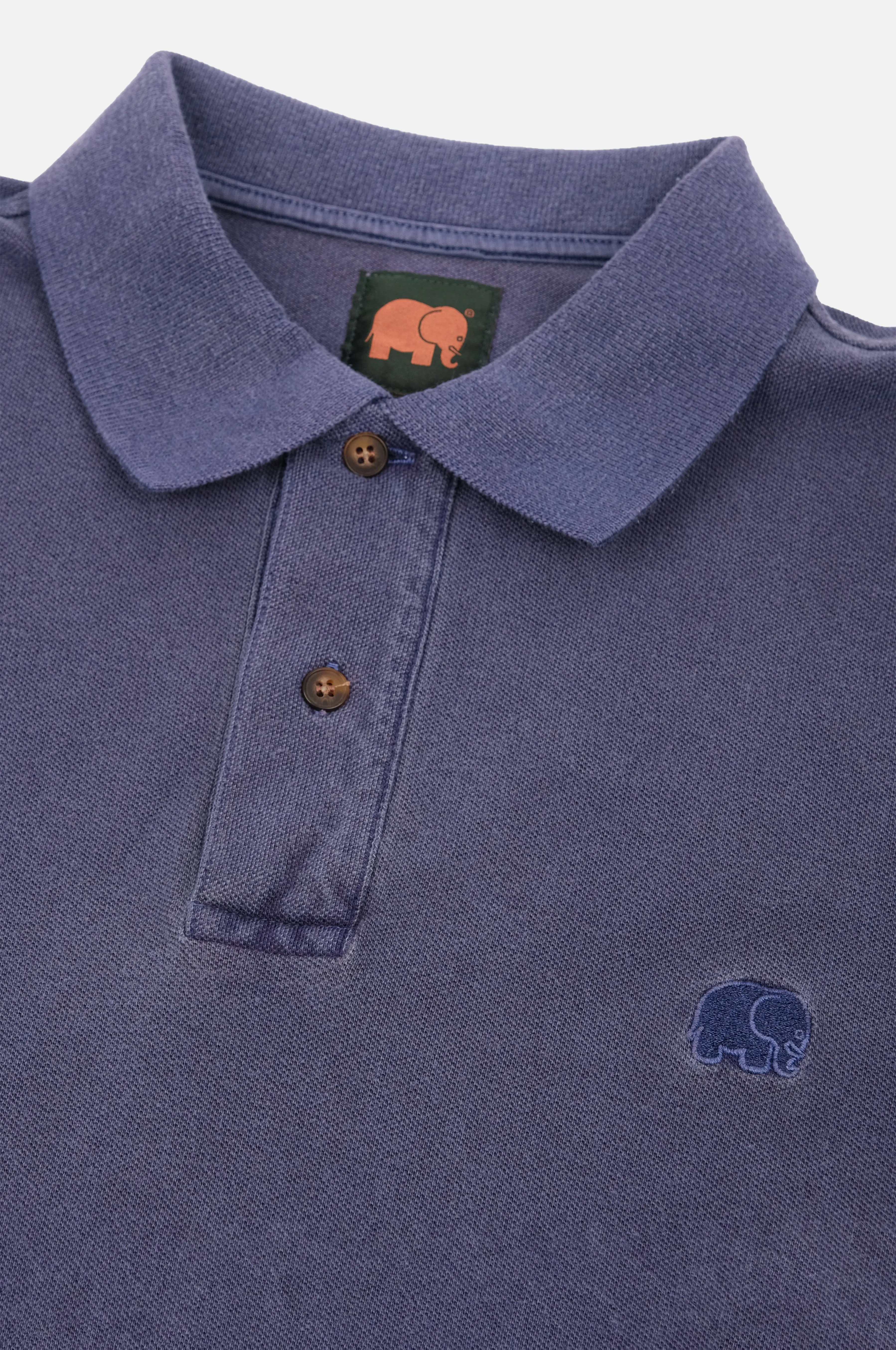 Trendsplant Organic Pigment Dyed Polo Shirt Beacon Blue sold by Ivalo.com product image thumbnail 2