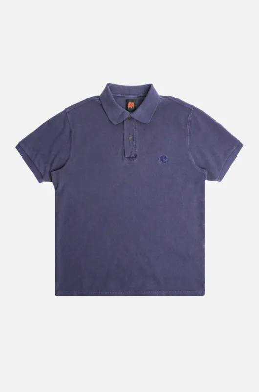 Trendsplant Organic Pigment Dyed Polo Shirt Beacon Blue sold by Ivalo.com