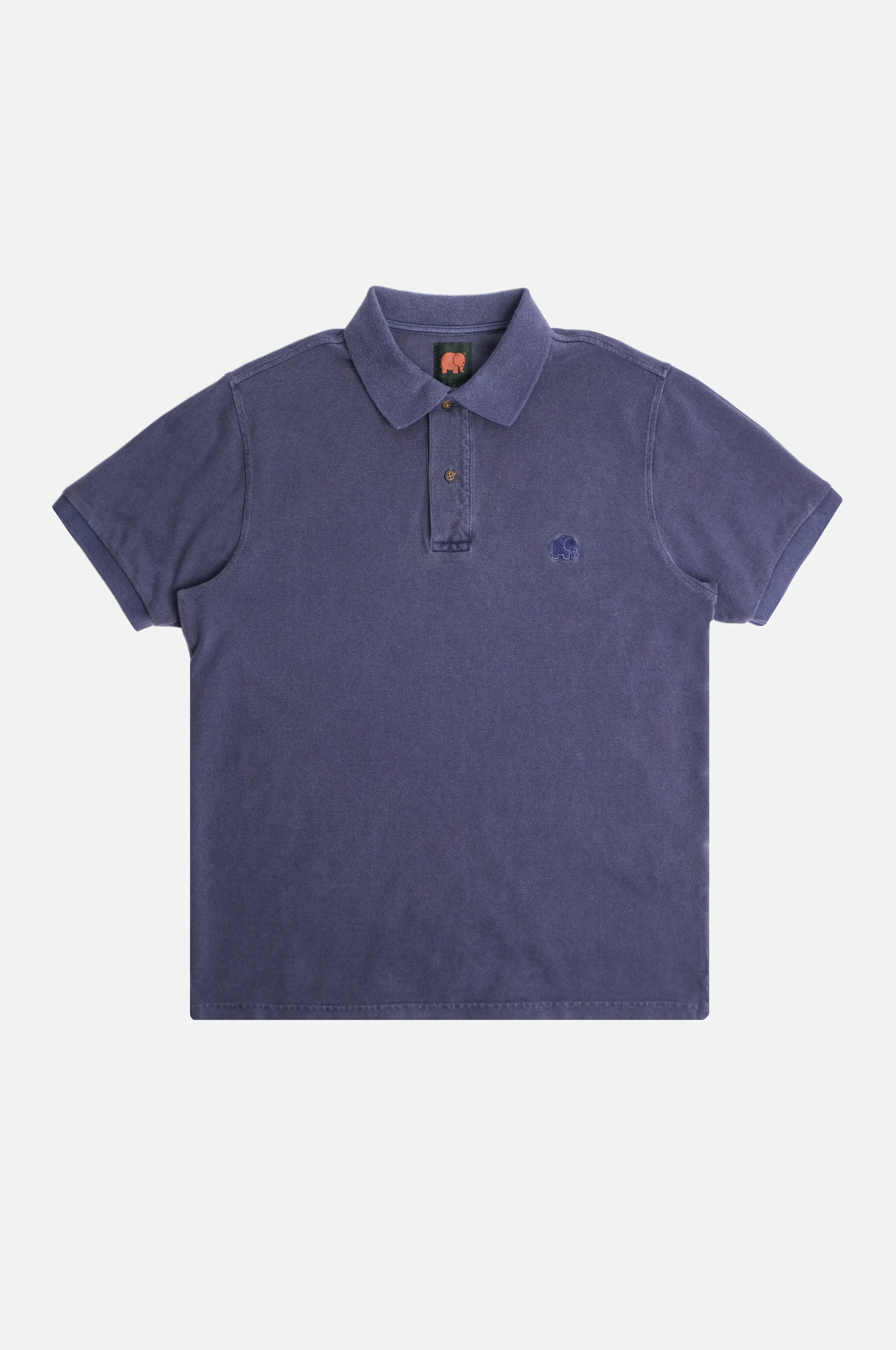 Trendsplant Organic Pigment Dyed Polo Shirt Beacon Blue sold by Ivalo.com