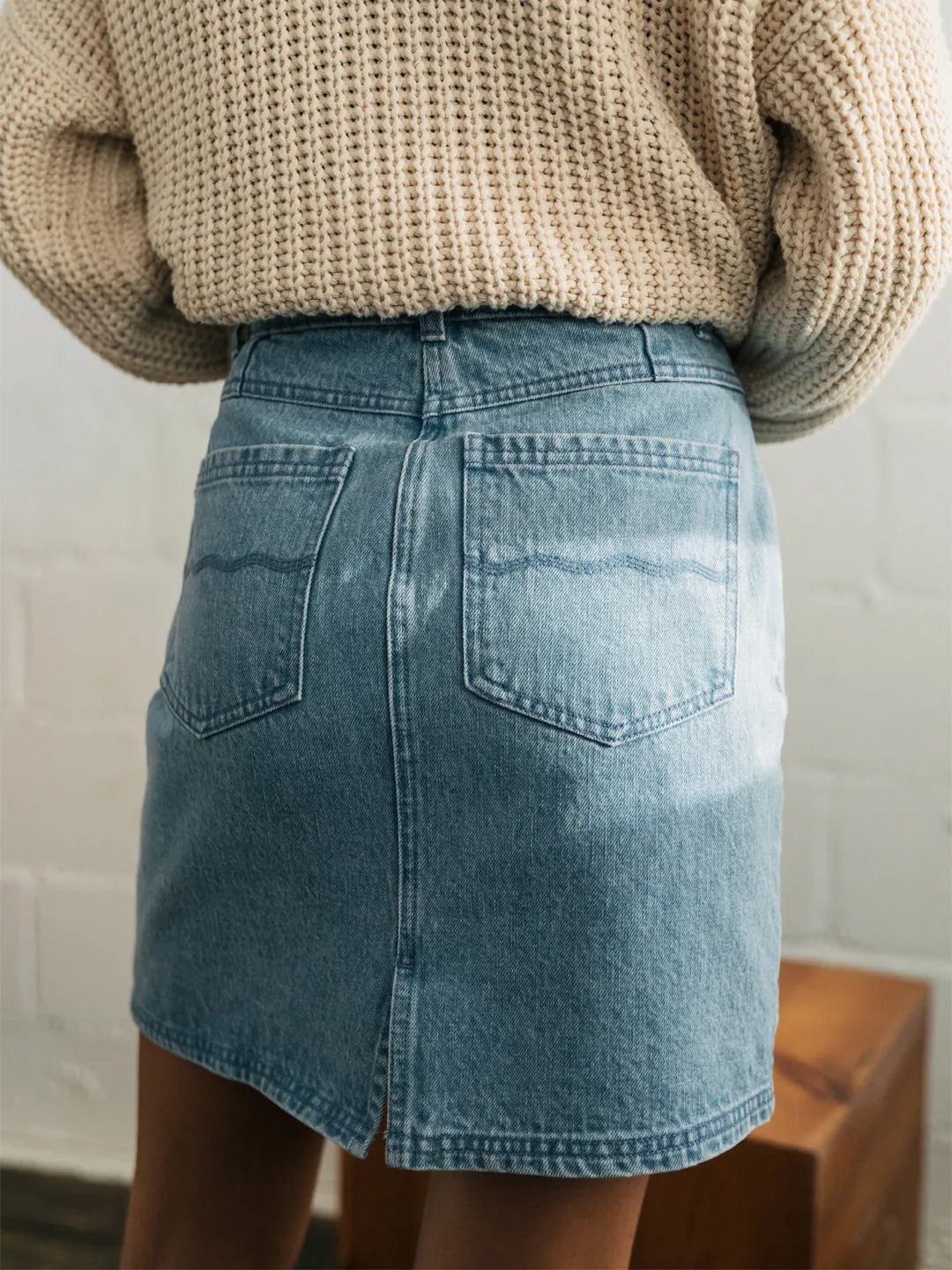 Kuratake Denim Skirt Light Blue sold by Ivalo.com product image thumbnail 3