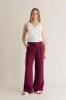 Lion Linen Trousers Berry Red sold by Ivalo.com