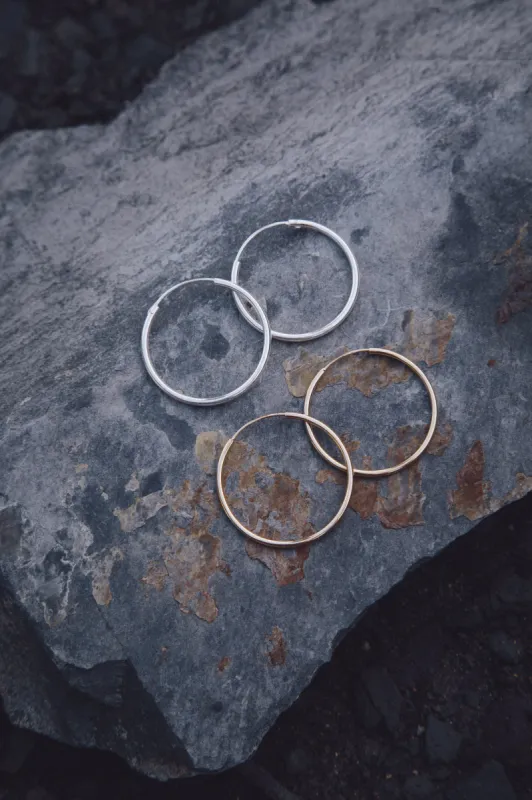Classic Subtle Creoles 30mm sold by Ivalo.com