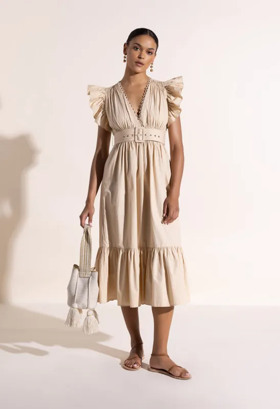 Paradise Cove Midi Dress Sand Beige sold by Ivalo.com