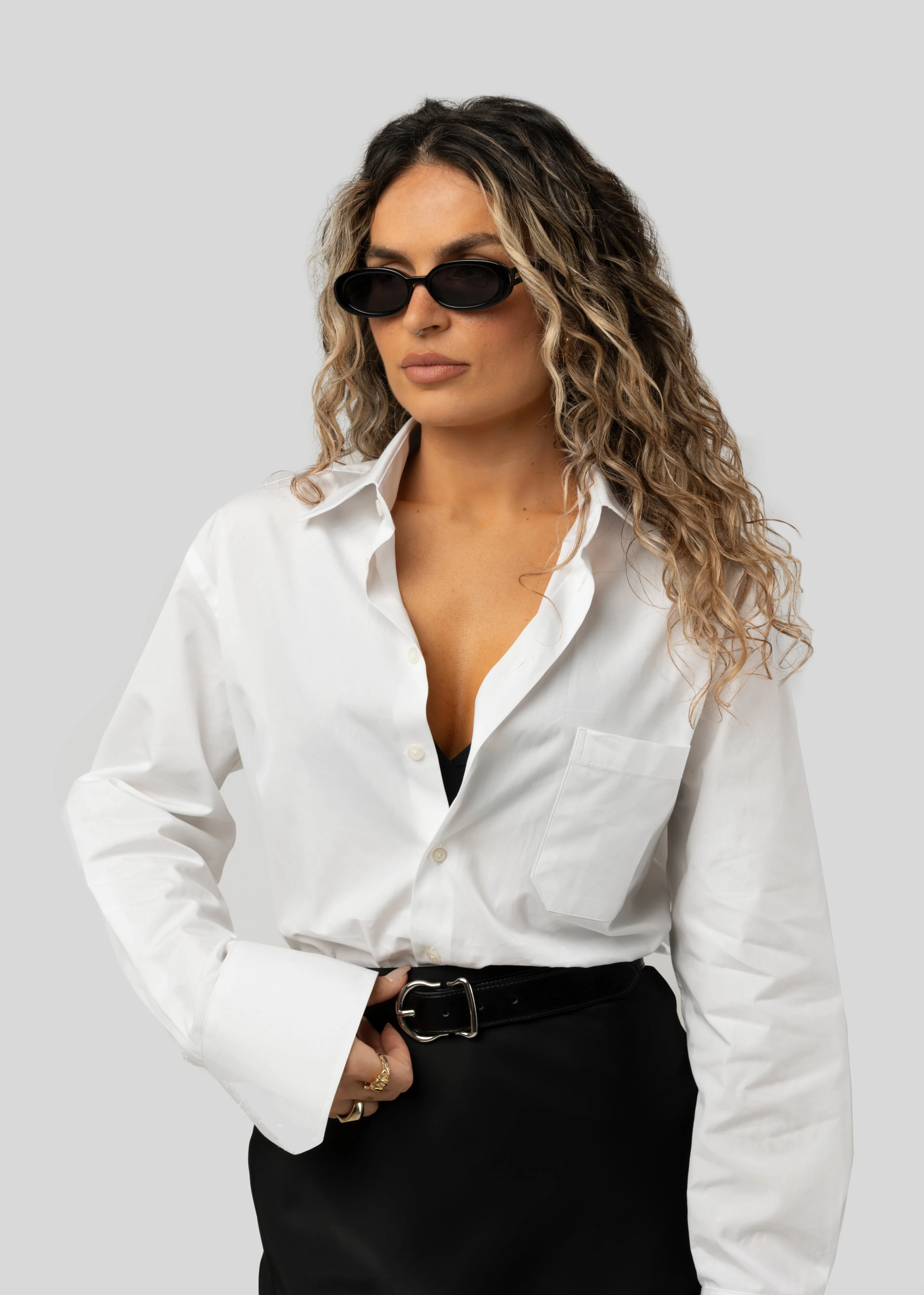 The Boyfriend Shirt White sold by Ivalo.com product image thumbnail 3