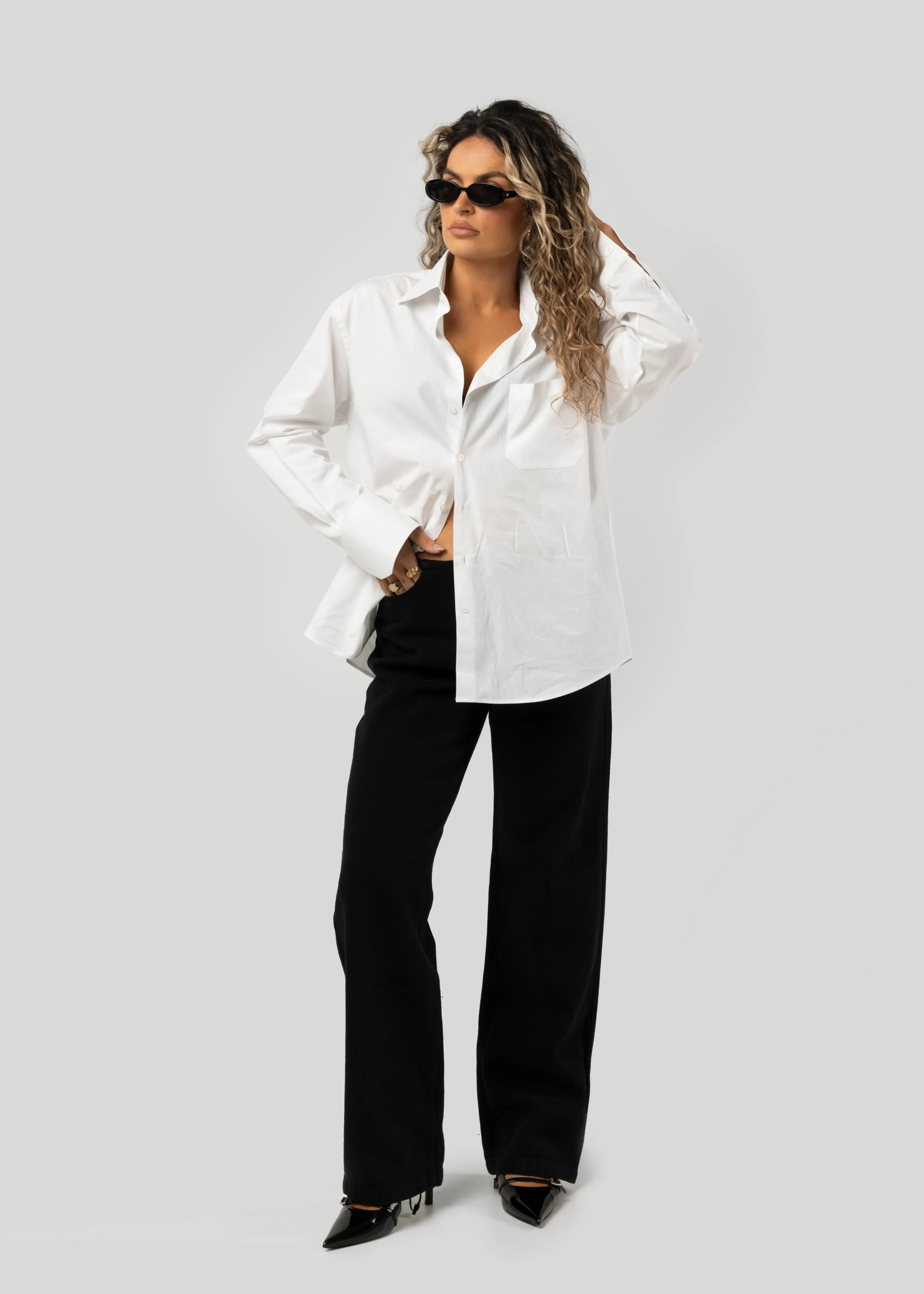 The Boyfriend Shirt White sold by Ivalo.com product image thumbnail 5