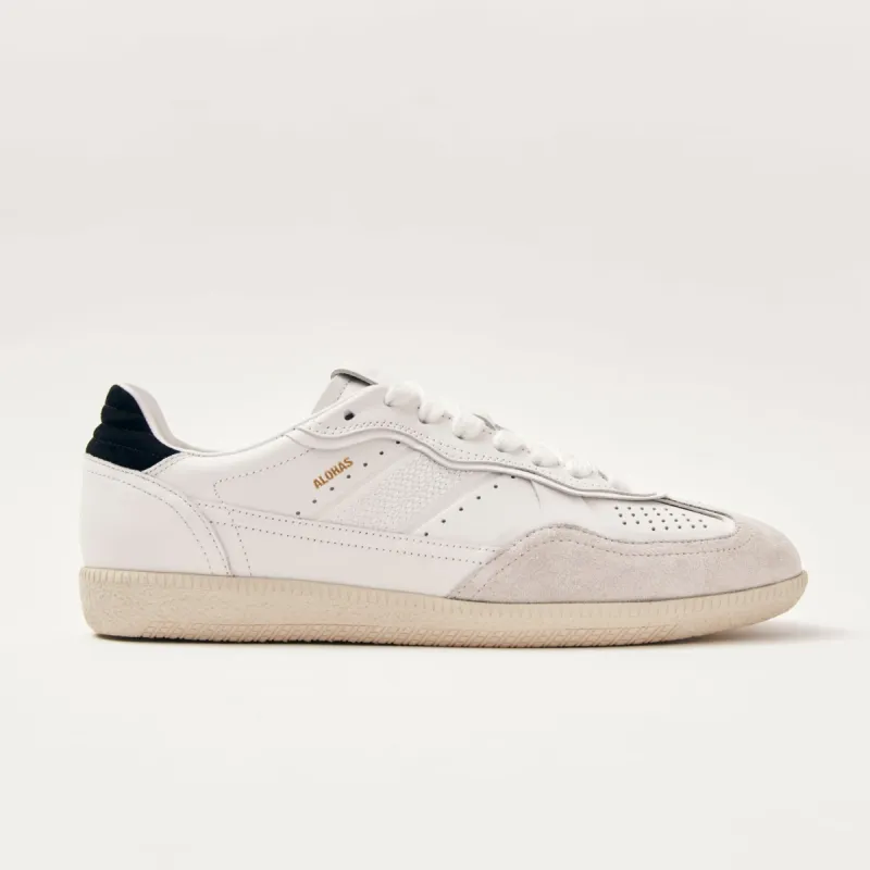 Tb.490 Black Heel Tab Leather Sneakers White sold by Ivalo.com