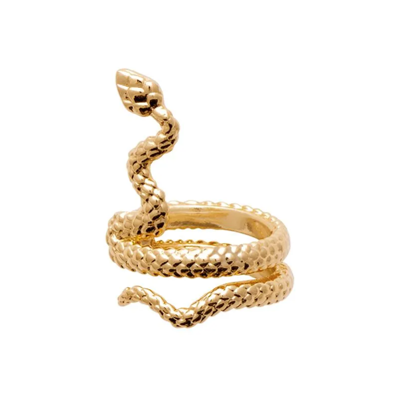 Snake Earcuff Gold sold by Ivalo.com