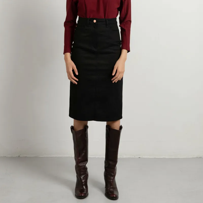 Black Denim Skirt sold by Ivalo.com