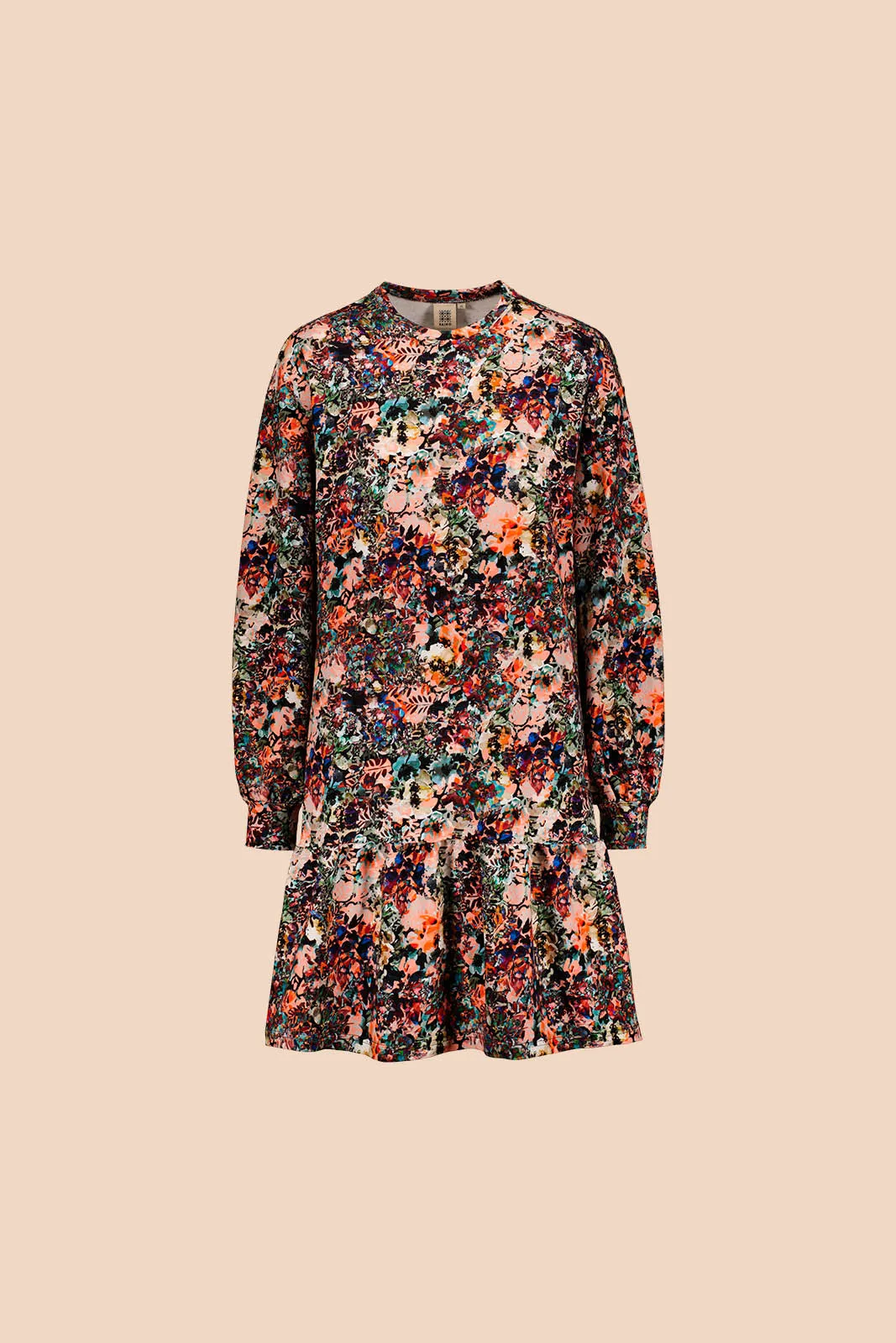 Ruffle Sweatshirt Dress Blooming Forest sold by Ivalo.com product image thumbnail 2