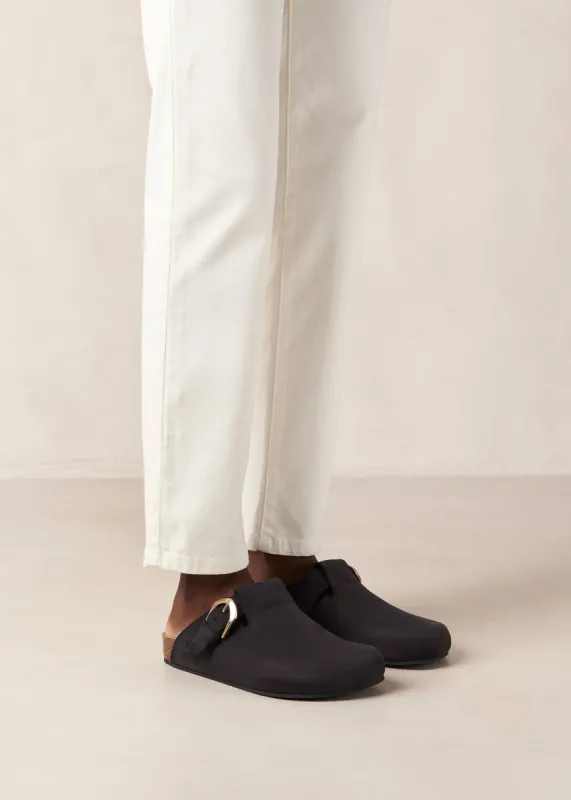 Travis Leather Mules Black sold by Ivalo.com