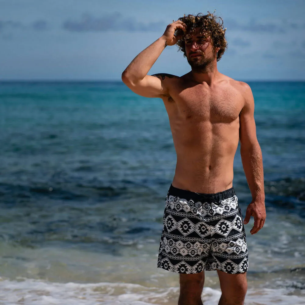 Swim Boxer Medium Black White Native Print sold by Ivalo.com product image thumbnail 2