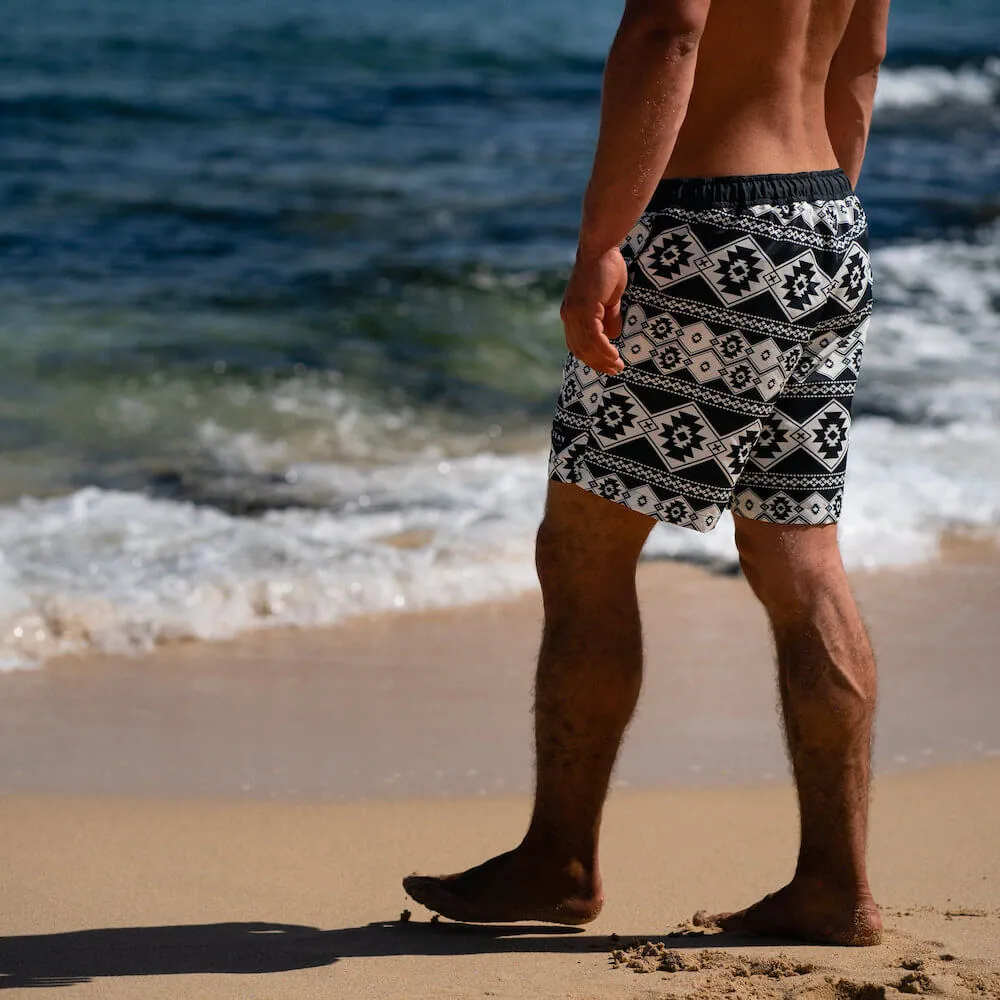 Swim Boxer Medium Black White Native Print sold by Ivalo.com product image thumbnail 3