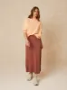 Basic Cotton Jumper Peach Orange sold by Ivalo.com