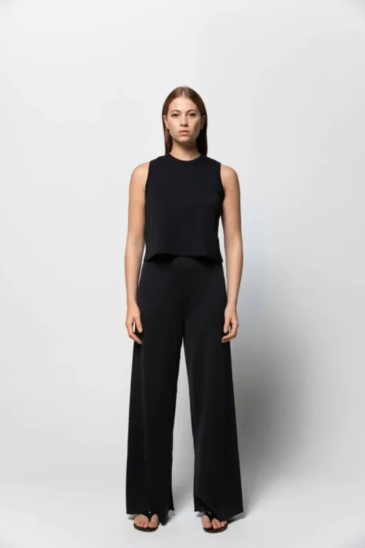 Merino Tencel Knitted Pants Black sold by Ivalo.com