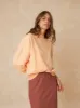 Basic Cotton Jumper Peach Orange sold by Ivalo.com
