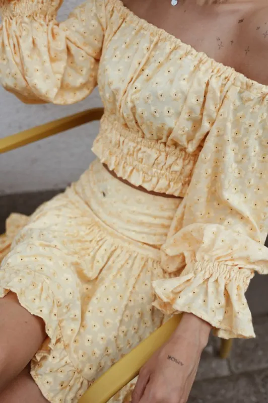 Serena Mini Skirt Yellow sold by Ivalo.com