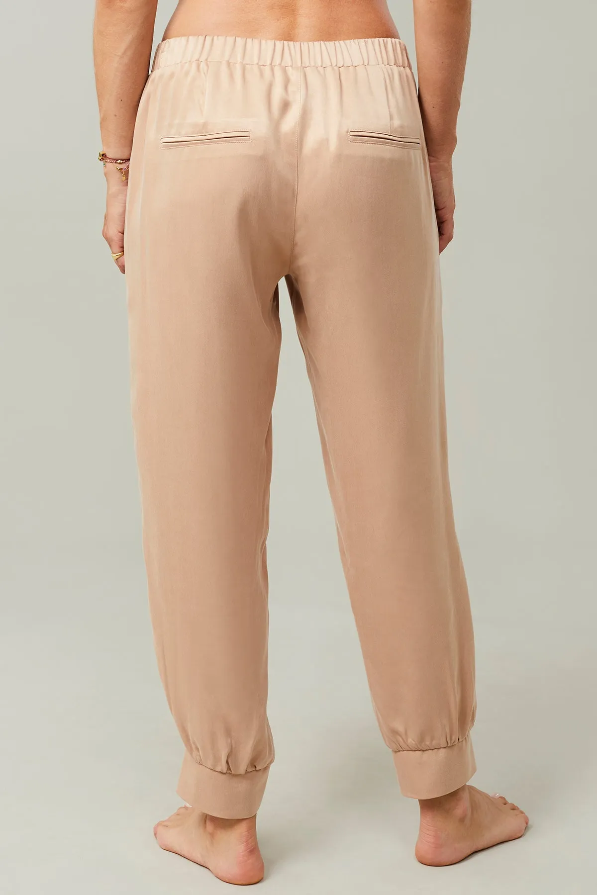Vegan Silk Pants Gold sold by Ivalo.com product image thumbnail 3