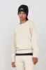 Women's Gauzed Crewneck Sweatshirt Ecru sold by Ivalo.com