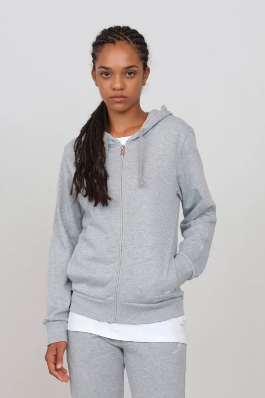 Women's Hoodie With A Zipper Grey sold by Ivalo.com