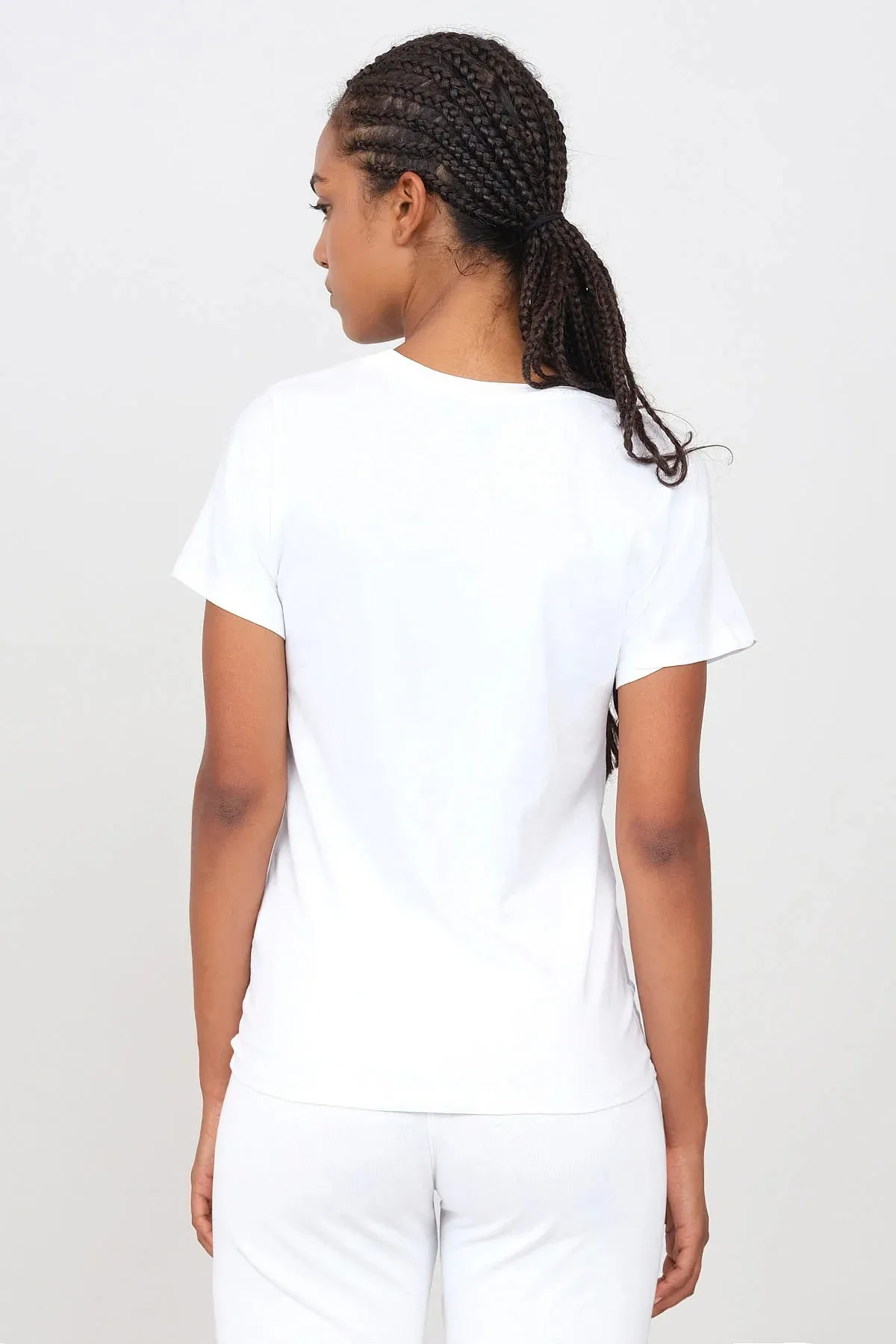 Women's Crewneck T-Shirt White sold by Ivalo.com product image thumbnail 4