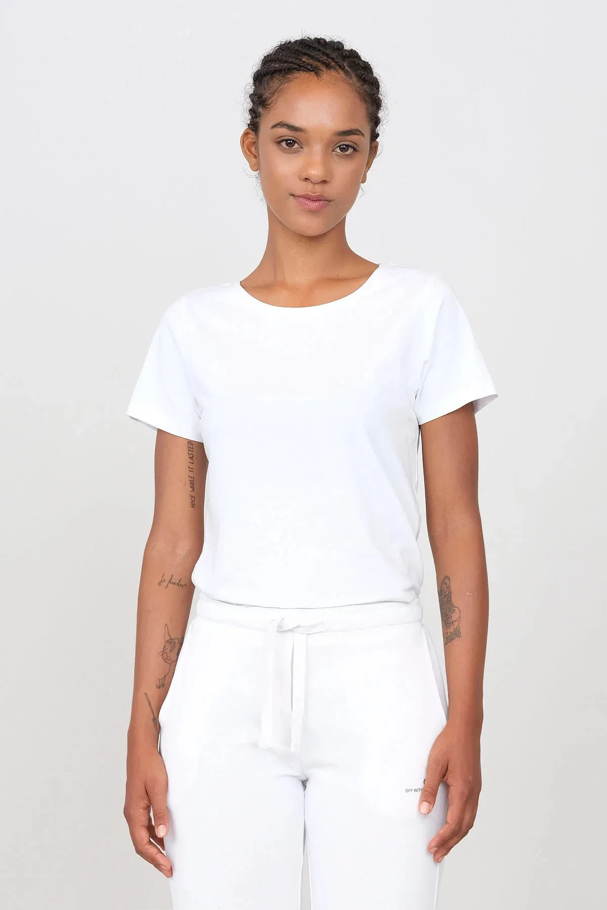 Women's Crewneck T-Shirt White sold by Ivalo.com