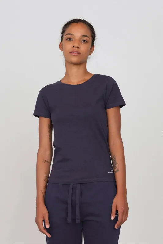 Women's Crewneck T-Shirt Blue sold by Ivalo.com