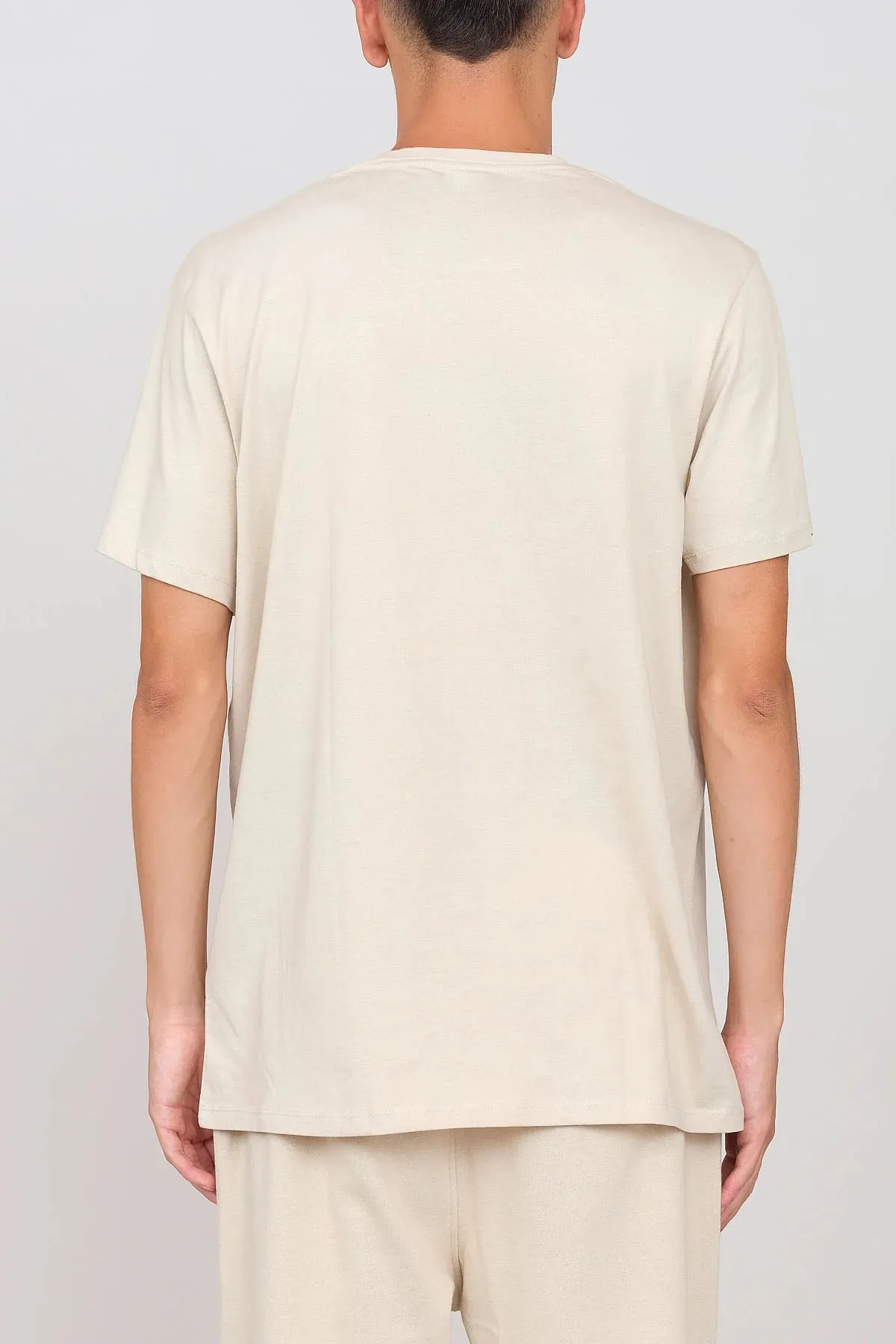 Men's V-Neck T-Shirt Ecru sold by Ivalo.com product image thumbnail 4