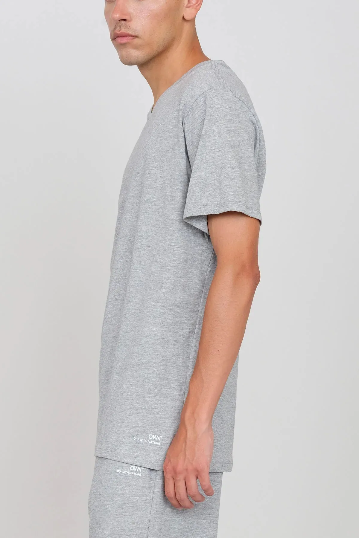 Men's V-Neck T-Shirt Grey sold by Ivalo.com product image thumbnail 3